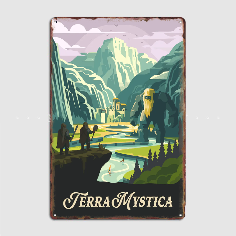 Board Game Inspiration - Terra Mystica bordspel geïnspireerd poster metalen