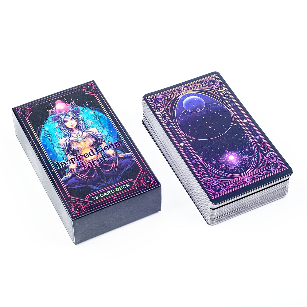 Board Game Inspiration - Geïnspireerd Neon Tarot Deck 78 kaarten