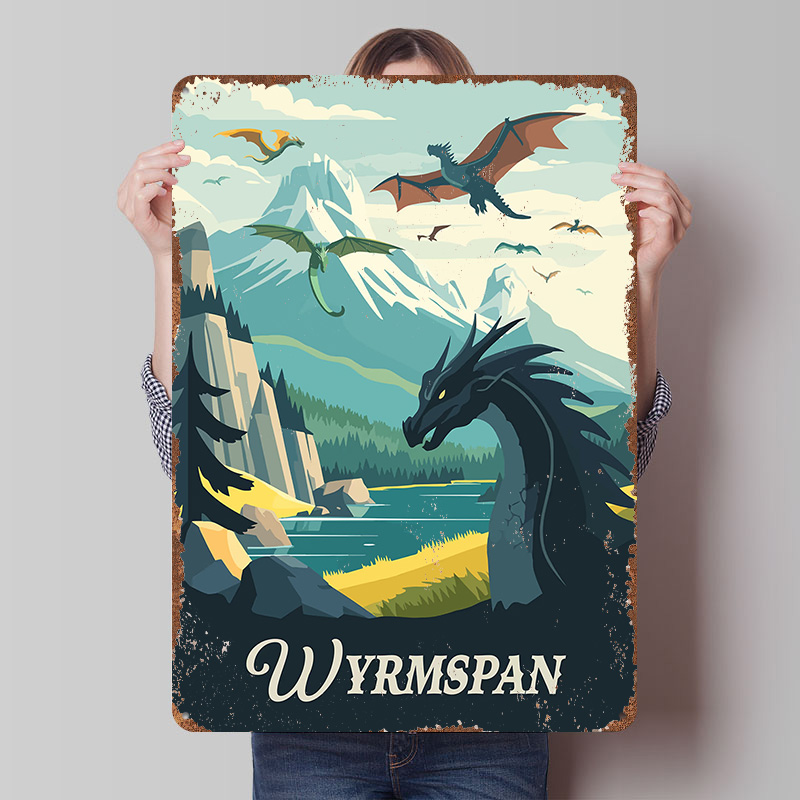 Board Game Inspiration - Wyrmspan bordspel geïnspireerde poster op maat