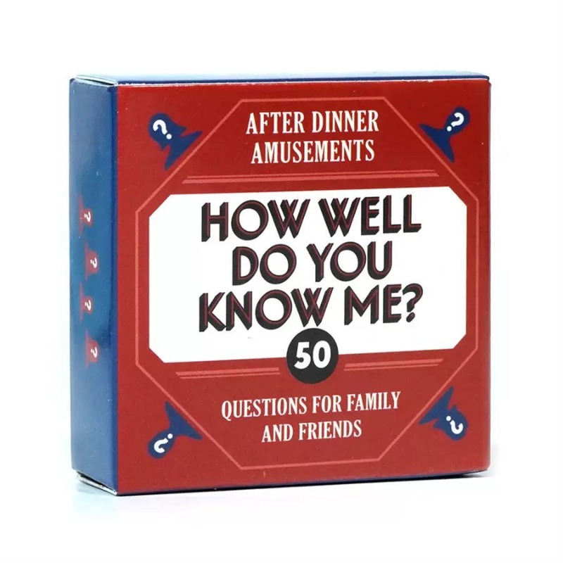 Hoe goed ken je mij? 50 vraagk - Board Game Question recensie en prijs