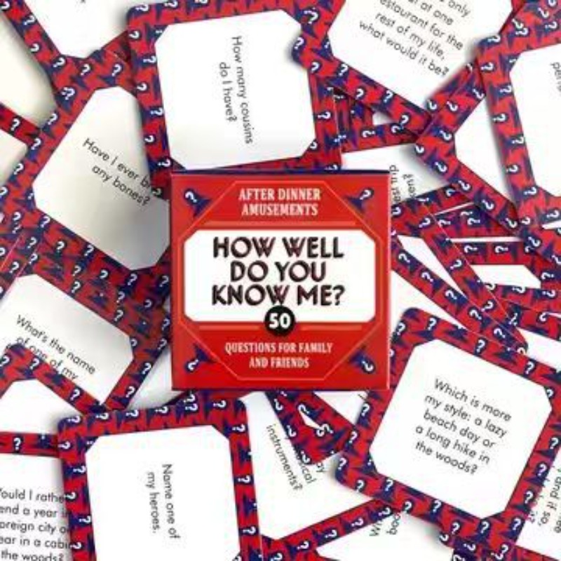 Hoe goed ken je mij? 50 vraagk - Board Game Question recensie en prijs