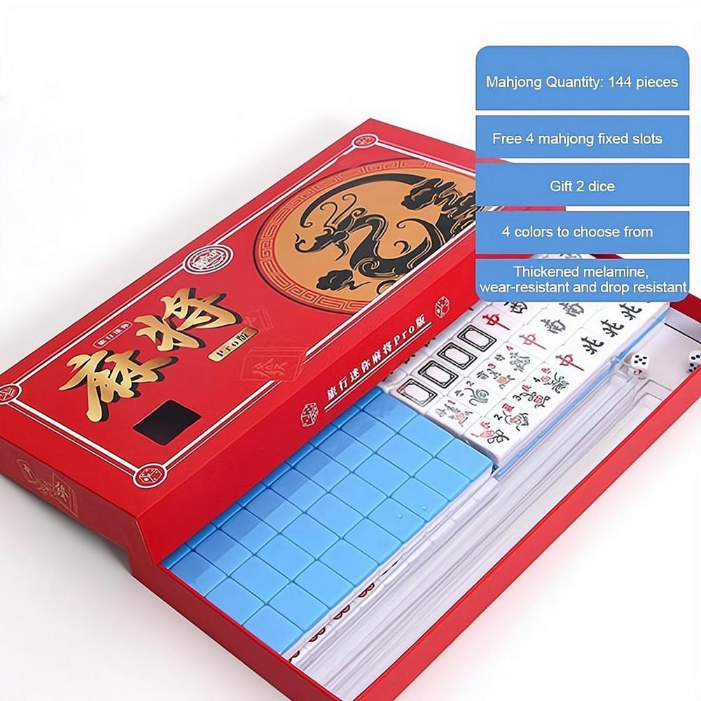 Draagbare reis-mini-mahjongset - Board Game Box recensie en prijs