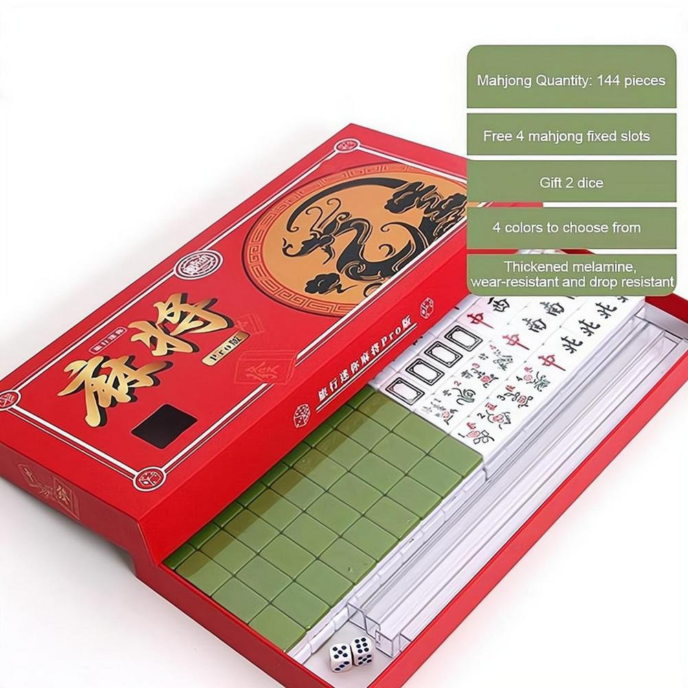 Draagbare reis-mini-mahjongset - Board Game Box recensie en prijs