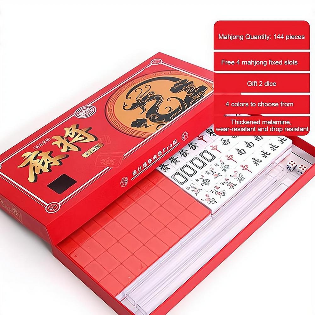 Draagbare reis-mini-mahjongset - Board Game Box recensie en prijs
