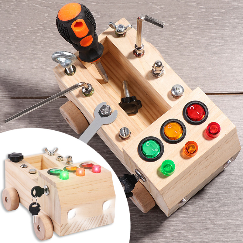 Houten Montessori Drukbord Zin - Board Game Box recensie en prijs