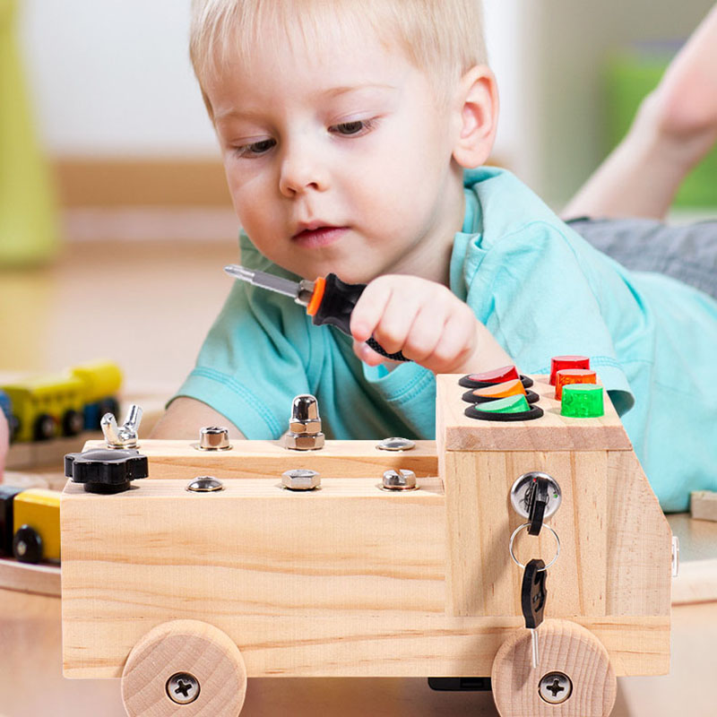 Houten Montessori Drukbord Zin - Board Game Box recensie en prijs