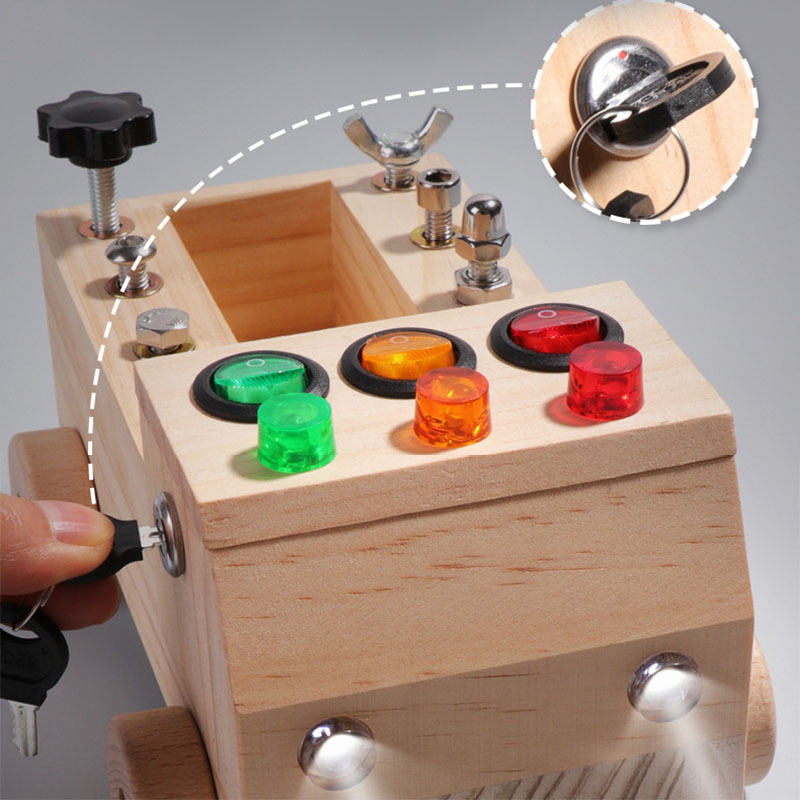 Houten Montessori Drukbord Zin - Board Game Box recensie en prijs