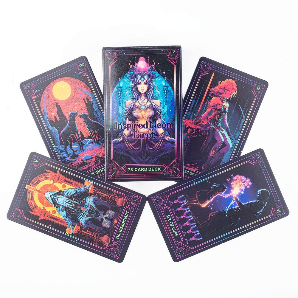 Geïnspireerd Neon Tarot Deck 7 - Board Game Inspiration recensie en prijs