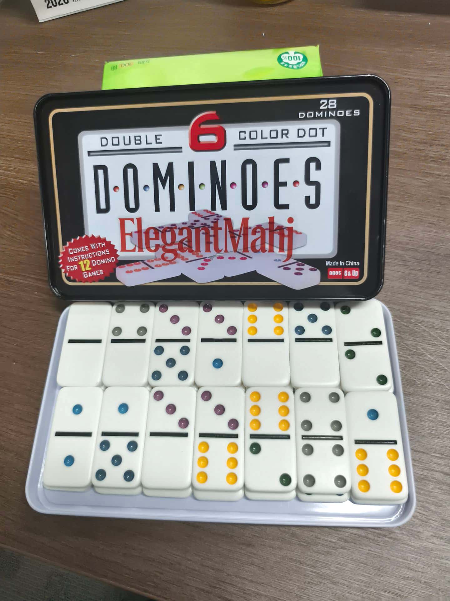 ElegantMahj Dubbele Zes Domino - Board Game Box recensie en prijs